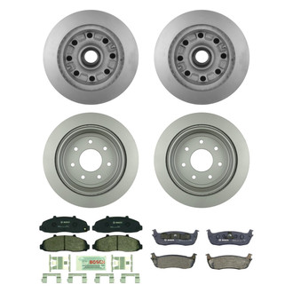 Bosch® - QuietCast™ Premium Front and Rear Brake Kit with Organic Pads
