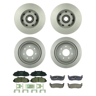 Bosch® - QuietCast™ Premium Front and Rear Brake Kit with Organic Pads