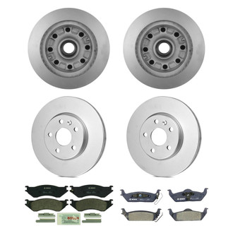 Bosch® - QuietCast™ Premium Front and Rear Brake Kit with Organic Pads