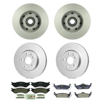 Bosch® - QuietCast™ Premium Front and Rear Brake Kit with Organic Pads
