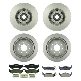 Bosch® - QuietCast™ Premium Front and Rear Brake Kit with Organic Pads
