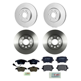 Bosch® - QuietCast™ Premium Front and Rear Brake Kit with Organic Pads