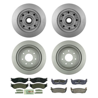 Bosch® - QuietCast™ Premium Front and Rear Brake Kit with Organic Pads
