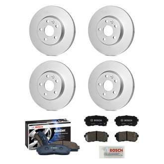Bosch® - QuietCast™ Premium Front and Rear Brake Kit with Ceramic Pads