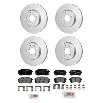 Bosch® - QuietCast™ Premium Front and Rear Brake Kit with Ceramic Pads