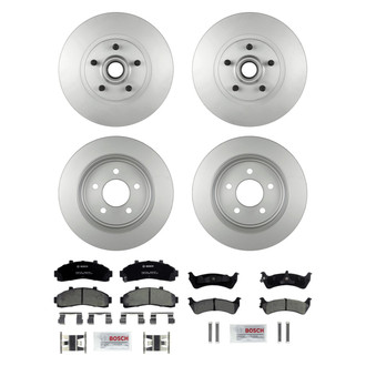 Bosch® - QuietCast™ Premium Front and Rear Brake Kit with Ceramic Pads