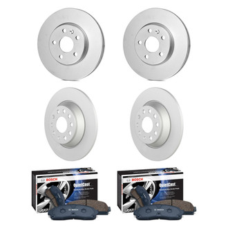 Bosch® - QuietCast™ Premium Front and Rear Brake Kit with Ceramic Pads