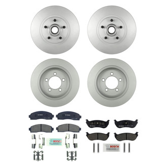 Bosch® - QuietCast™ Premium Front and Rear Brake Kit with Ceramic Pads
