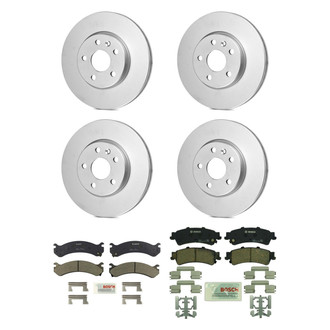 Bosch® - QuietCast™ Premium Front and Rear Brake Kit with Ceramic Pads