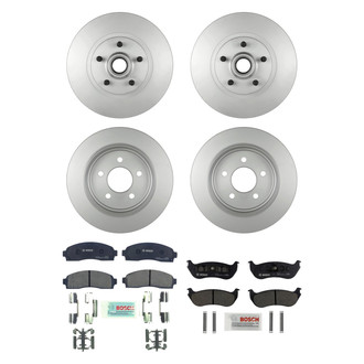 Bosch® - QuietCast™ Premium Front and Rear Brake Kit with Ceramic Pads