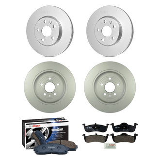 Bosch® - QuietCast™ Premium Front and Rear Brake Kit with Organic Pads