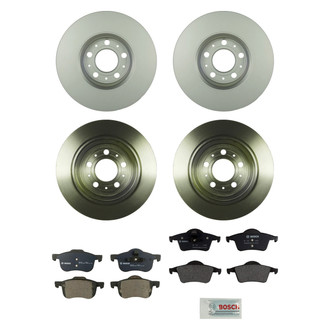 Bosch® - QuietCast™ Premium Front and Rear Brake Kit with Organic Pads