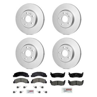 Bosch® - QuietCast™ Premium Front and Rear Brake Kit with Ceramic Pads