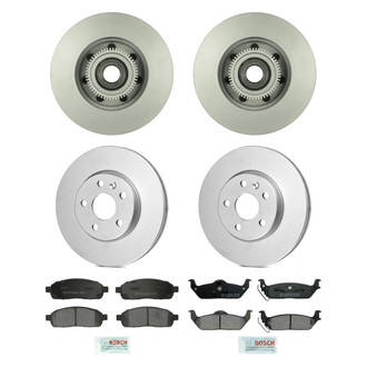 Bosch® - QuietCast™ Premium Front and Rear Brake Kit with Ceramic Pads