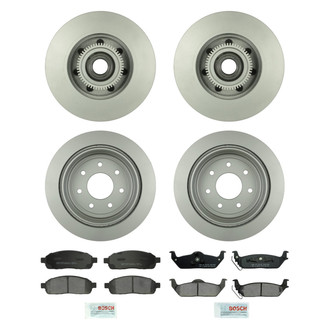 Bosch® - QuietCast™ Premium Front and Rear Brake Kit with Ceramic Pads