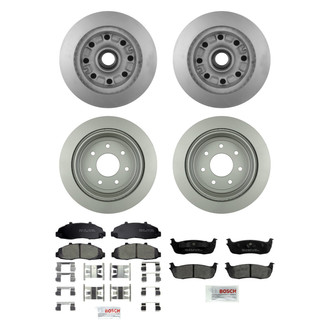 Bosch® - QuietCast™ Premium Front and Rear Brake Kit with Ceramic Pads
