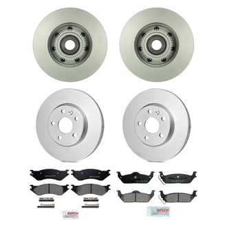 Bosch® - QuietCast™ Premium Front and Rear Brake Kit with Ceramic Pads