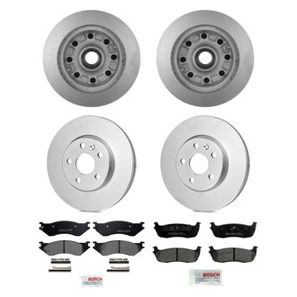 Bosch® - QuietCast™ Premium Front and Rear Brake Kit with Ceramic Pads