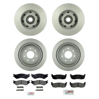 Bosch® - QuietCast™ Premium Front and Rear Brake Kit with Ceramic Pads