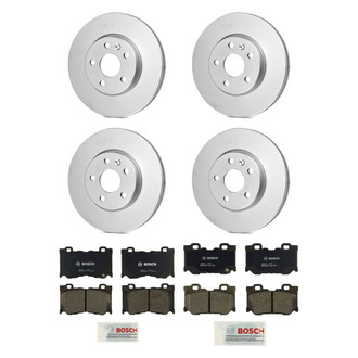 Bosch® - QuietCast™ Premium Front and Rear Brake Kit with Organic Pads