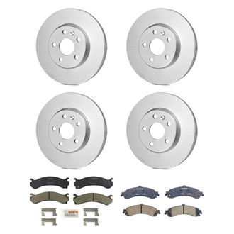Bosch® - QuietCast™ Premium Front and Rear Brake Kit with Ceramic Pads