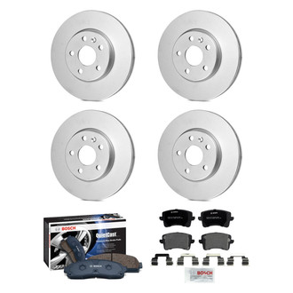Bosch® - QuietCast™ Premium Front and Rear Brake Kit with Organic Pads