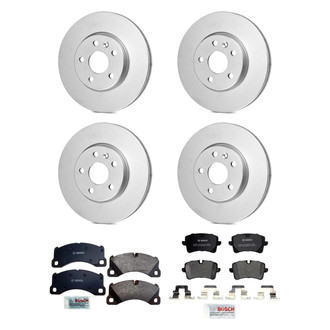 Bosch® - QuietCast™ Premium Front and Rear Brake Kit with Organic Pads