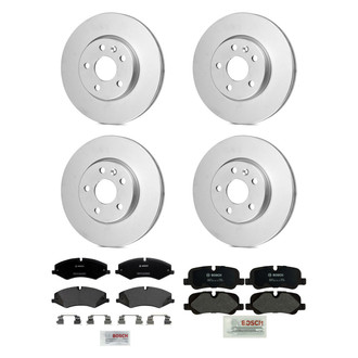 Bosch® - QuietCast™ Premium Front and Rear Brake Kit with Organic Pads