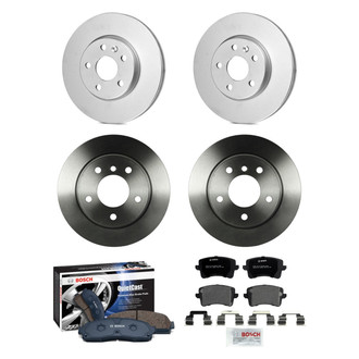 Bosch® - QuietCast™ Premium Front and Rear Brake Kit with Organic Pads
