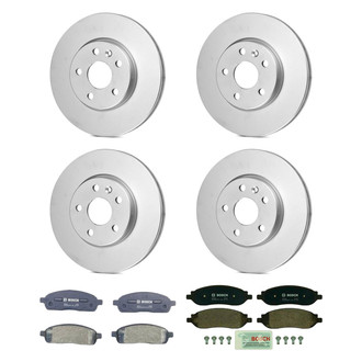 Bosch® - QuietCast™ Premium Front and Rear Brake Kit with Organic Pads