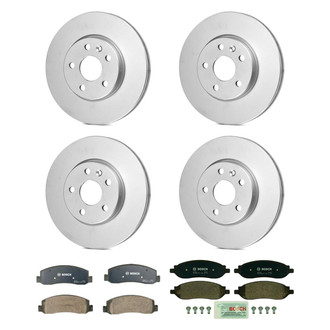 Bosch® - QuietCast™ Premium Front and Rear Brake Kit with Organic Pads