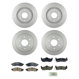 Bosch® - QuietCast™ Premium Front and Rear Brake Kit with Ceramic Pads