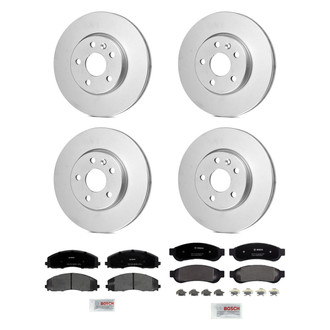 Bosch® - QuietCast™ Premium Front and Rear Brake Kit with Organic Pads