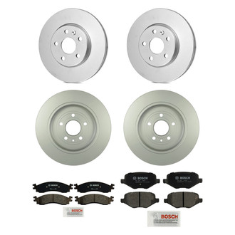 Bosch® - QuietCast™ Premium Front and Rear Brake Kit with Ceramic Pads
