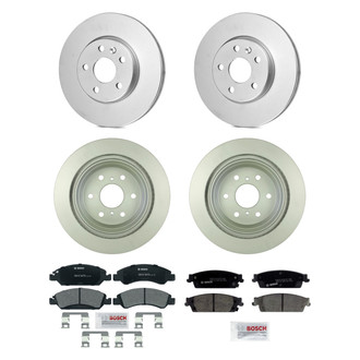 Bosch® - QuietCast™ Premium Front and Rear Brake Kit with Ceramic Pads