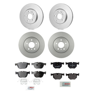 Bosch® - QuietCast™ Premium Front and Rear Brake Kit with Organic Pads