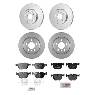 Bosch® - QuietCast™ Premium Front and Rear Brake Kit with Organic Pads