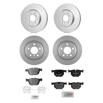 Bosch® - QuietCast™ Premium Front and Rear Brake Kit with Organic Pads