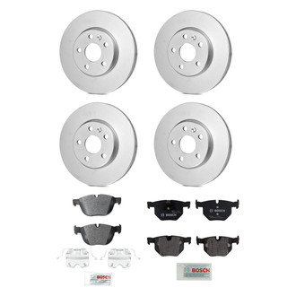 Bosch® - QuietCast™ Premium Front and Rear Brake Kit with Organic Pads