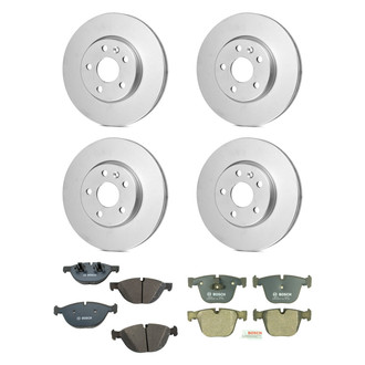 Bosch® - QuietCast™ Premium Front and Rear Brake Kit with Organic Pads