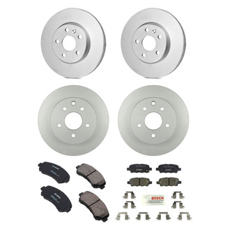Bosch® - QuietCast™ Premium Front and Rear Brake Kit with Ceramic Pads