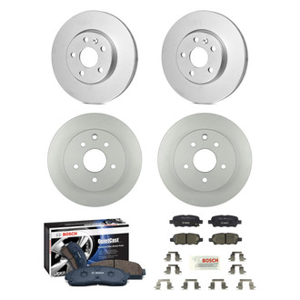 Bosch® - QuietCast™ Premium Front and Rear Brake Kit with Ceramic Pads