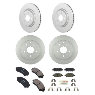 Bosch® - QuietCast™ Premium Front and Rear Brake Kit with Ceramic Pads