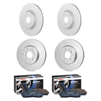 Bosch® - QuietCast™ Premium Front and Rear Brake Kit with Ceramic Pads