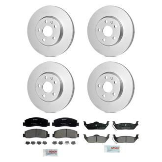 Bosch® - QuietCast™ Premium Front and Rear Brake Kit with Ceramic Pads