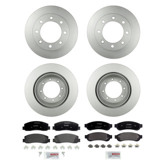 Bosch® - QuietCast™ Premium Front and Rear Brake Kit with Organic Pads