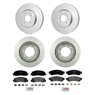 Bosch® - QuietCast™ Premium Front and Rear Brake Kit with Organic Pads