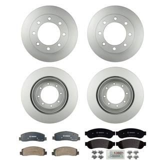 Bosch® - QuietCast™ Premium Front and Rear Brake Kit with Organic Pads