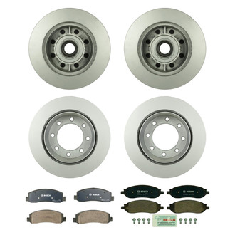 Bosch® - QuietCast™ Premium Front and Rear Brake Kit with Organic Pads