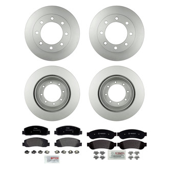 Bosch® - QuietCast™ Premium Front and Rear Brake Kit with Organic Pads